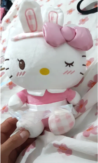 Free shipping! Sanrio Hello Kitty Bunny Maid Medium Plush 25cm 10inch Pink(Authentic, Original, Genuine, Licensed, official)