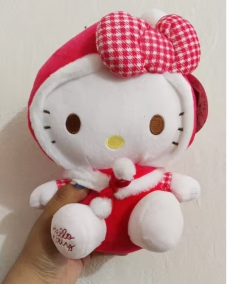 Free shipping! Sanrio Hello Kitty Santa Small Plush 22cm 9inch Red (Authentic, Original, Genuine, Licensed, official)
