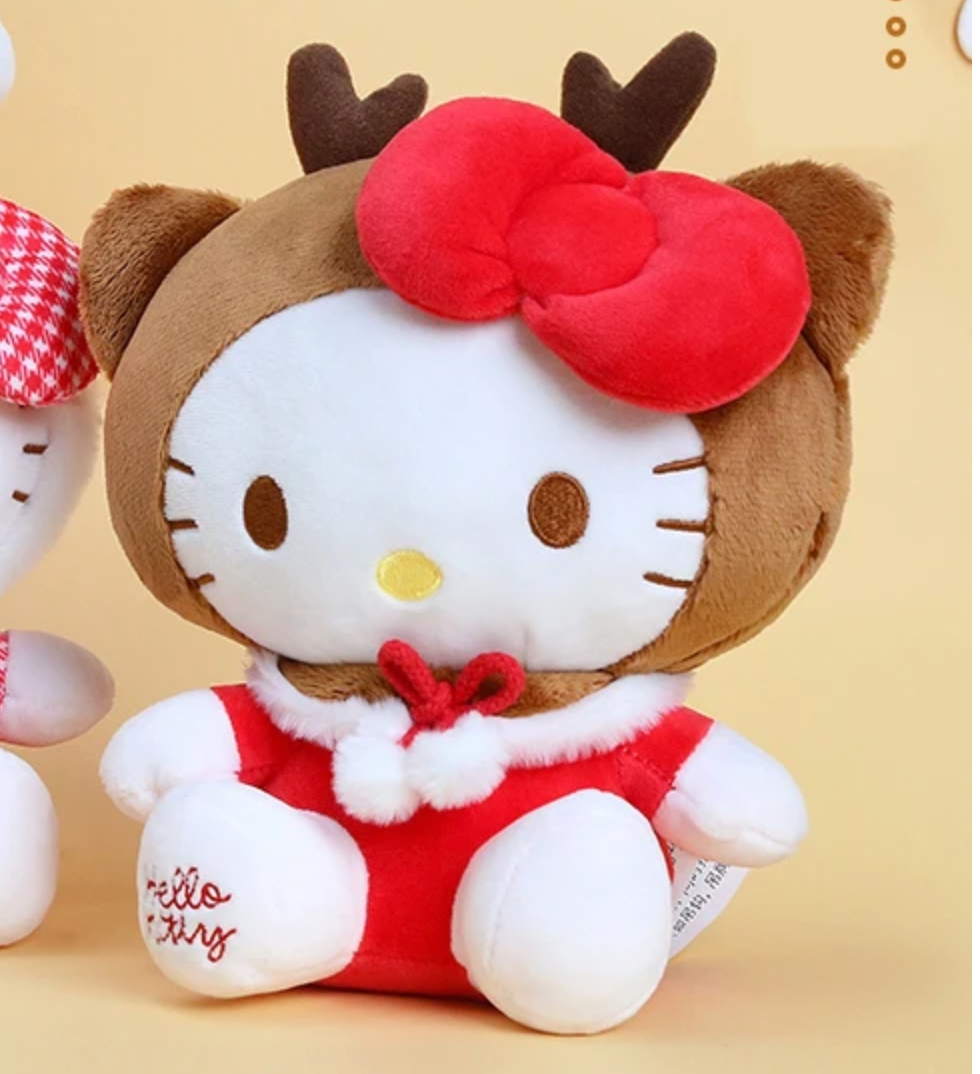 Free shipping! Sanrio Hello Kitty Deer Small Plush 22cm 9inch Red (Authentic, Original, Genuine, Licensed, official)