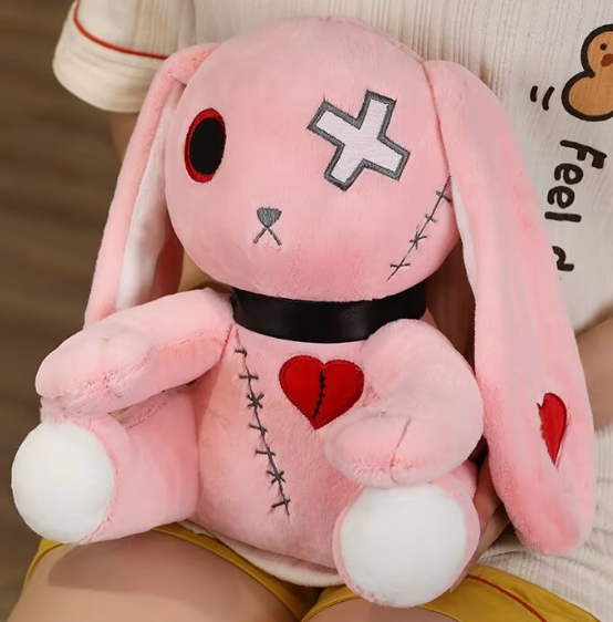 Free shipping! No name Creepy Bunny Medium Plush 25cm 10inch Pink