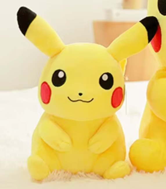 Free shipping! Pokemon Pikachu Medium Plush 25cm 10inch Yellow(Authentic, Original, Genuine, Licensed, official)