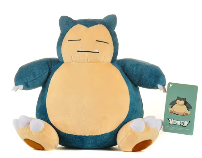 Free shipping! Pokemon Snorlax Medium Plush 25cm 10inch Blue (Authentic, Original, Genuine, Licensed, official)
