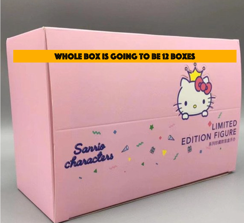 Sanrio Hello Kitty 45th Anniversary Hello kitty Cinnamoroll Pompompurin My melody Little Twin star Badtz-maru Blind Box Figure 6cm 2.5inch Pastel color 1 Box (Authentic, Original, Genuine, Licensed, official)