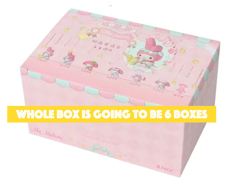 Sanrio My Melody Secret Forest Tea Party Blind Box Figure 5cm 2inch Pink and White 1 Box(Authentic, Original, Genuine, Licensed, official)
