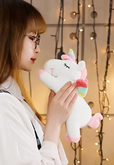 Free shipping! No name Unicorn Extra Small Plush 19cm 7.5inch Pink