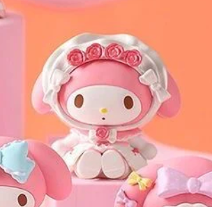 Sanrio My Melody with Rose and White dress Open No Box Blind Box Figure (Authentic, Original, Genuine, Licensed, official)