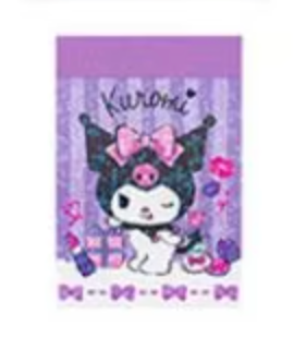 Free shipping! Sanrio Kuromi Note Sticker 50pcs Stationery 3cm 1.5inch Various colors (Authentic, Original, Genuine, Licensed, official)