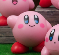 Anime Kirby Smile Nintendo Figure Keychain Open bag 4cm 1.5inch Pink and Red(Authentic, Original, Genuine, Licensed, official)