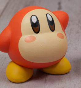 Anime Kirby Waddle Dee Nintendo Figure Keychain 4cm 1.5inch Orange and cream (Authentic, Original, Genuine, Licensed, official)