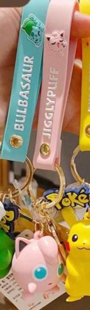 Anime Pokemon Jigglypuff Figure Keychain 4cm 1.5inch Pink (Authentic, Original, Genuine, Licensed, official)