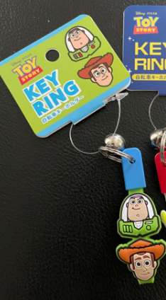 Disney Pixar Toy Story Buzz and Woody Little Keychain Charm Rubber Keychain 4cm 1.5inch Various colors (Authentic, Original, Genuine, Licensed, official)