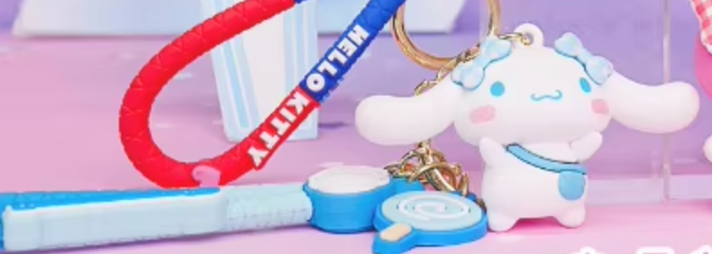 Sanrio Cinnamoroll Candy Figure Keychain 6cm 2.5inch Light blue and White (Authentic, Original, Genuine, Licensed, official)