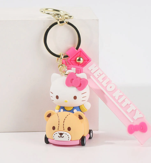 Sanrio Hello Kitty Car Figure Keychain 5cm 2inch Various colors (Authentic, Original, Genuine, Licensed, official)