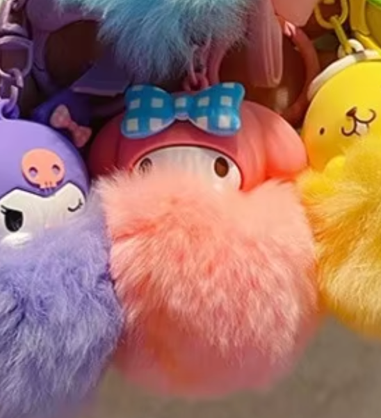 Sanrio My Melody Fur Bonbon Pink Figure Keychain 5cm 2inch Pink(Authentic, Original, Genuine, Licensed, official)