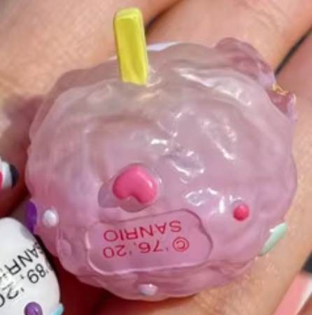 Sanrio Hello Kitty Cotton Candy Little string strap Phone Charm 3cm 1.5inch Light Pink (Authentic, Original, Genuine, Licensed, official)