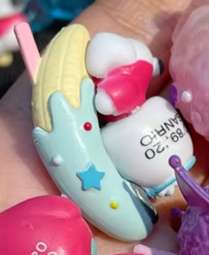 Sanrio Pochacco Chocolate Banana Little string strap Phone Charm 3cm 1.5inch Various colors (Authentic, Original, Genuine, Licensed, official)