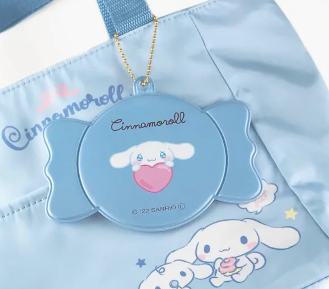 Sanrio Pochacco Candy Flat Charm Vinyl Case Keychain 8cm 3.5inch Light Red (Authentic, Original, Genuine, Licensed, official)