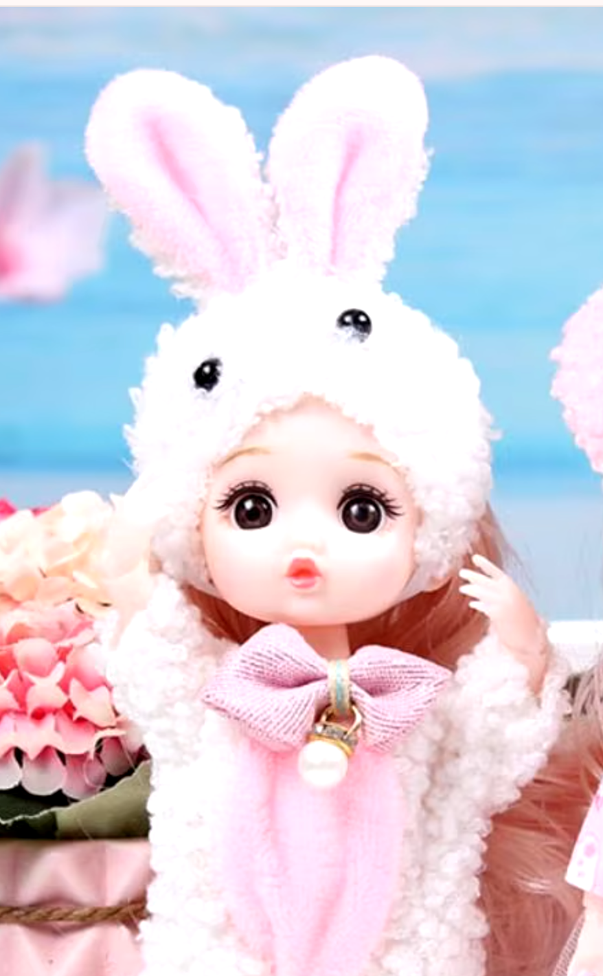 No Name Japanese Kawaii Style Doll with One Dress set Style B Changing Doll Kids Toy 10cm 4inch Various colors (Authentic, Original, Genuine, Licensed, official)