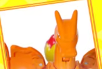 Anime Pokemon Charizard with Pokemon ball Assembly type Figure 10cm 4inch Orange Various colors(Authentic, Original, Genuine, Licensed, official)
