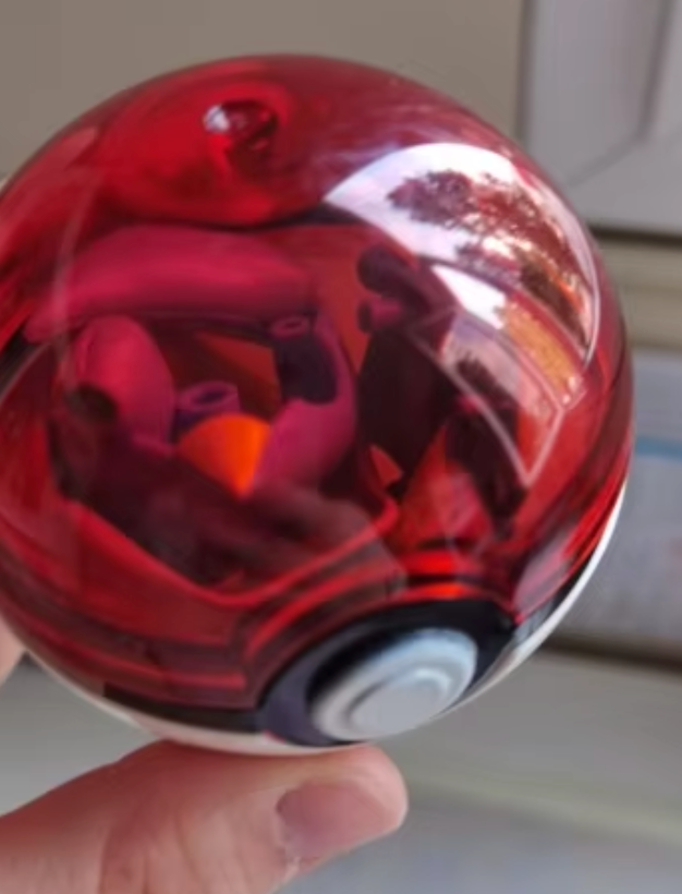 Anime Pokemon Pikachu with Clear Pokemon ball Open Box Figure 10cm 4inch Transparent Various colors Yellow (Authentic, Original, Genuine, Licensed, official)