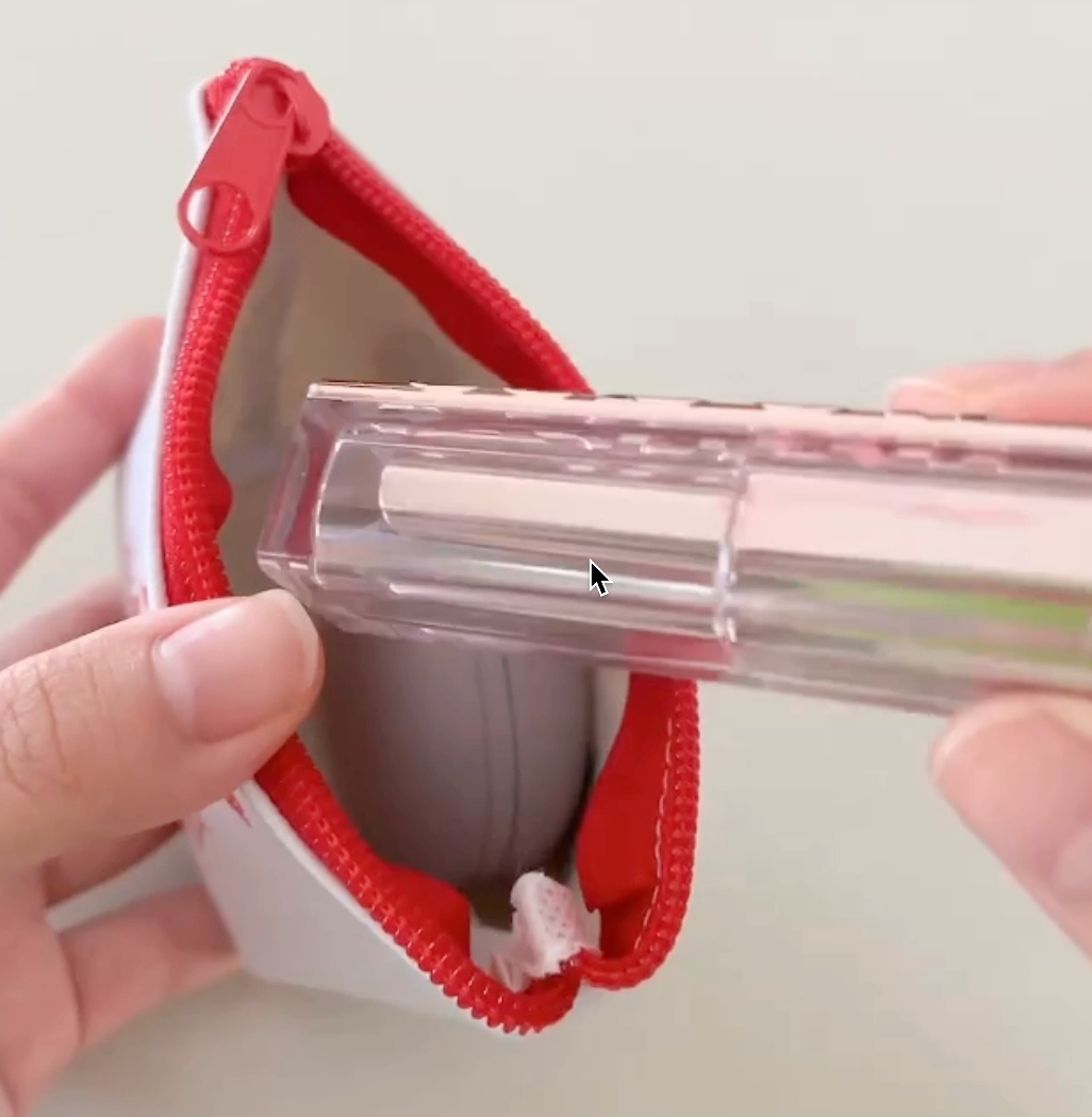 Sanrio Tuxedo Sam Triangular Case Coin Purse Pouch 10cm 4inch Light Blue (Authentic, Original, Genuine, Licensed, official)