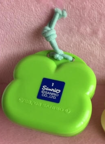 Sanrio Keroppi Castanets Percussion Kids Toy 6cm 2.5inch Green (Authentic, Original, Genuine, Licensed, official)