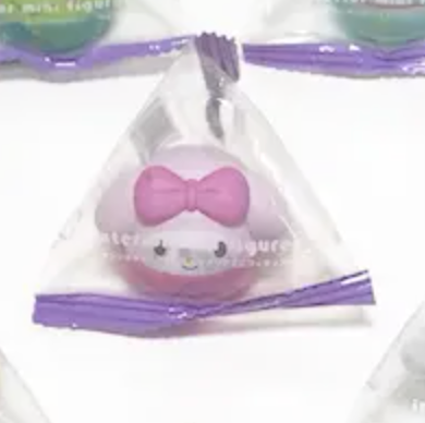 Sanrio My Melody Daruma style In the Bag Mini Figure 3cm 1.5inch White, Pink (Authentic, Original, Genuine, Licensed, official)