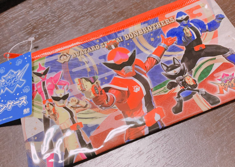 Japanese Sentai Pen Case Type B Flat Purse Pouch 23cm 9inch Various colors (Authentic, Original, Genuine, Licensed, official)