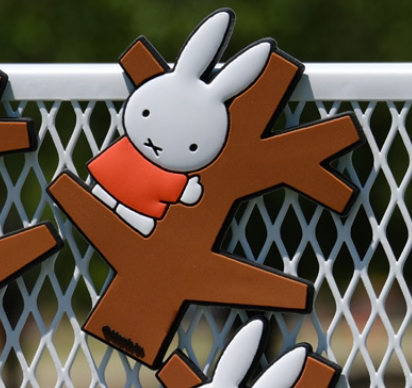 Mercis by Miffy hook Magnet Original Orange Magnet Interior 10cm 4inch Orange, Brown and White (Authentic, Original, Genuine, Licensed, official) Rubber