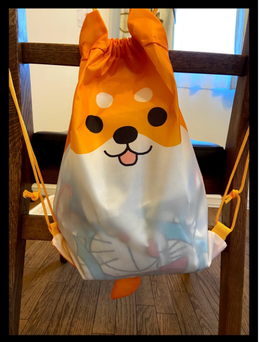 No name Dog Shiba Inu knapsack Backpack 30cm 12inch Orange and white (Authentic, Original, Genuine, Licensed, official)