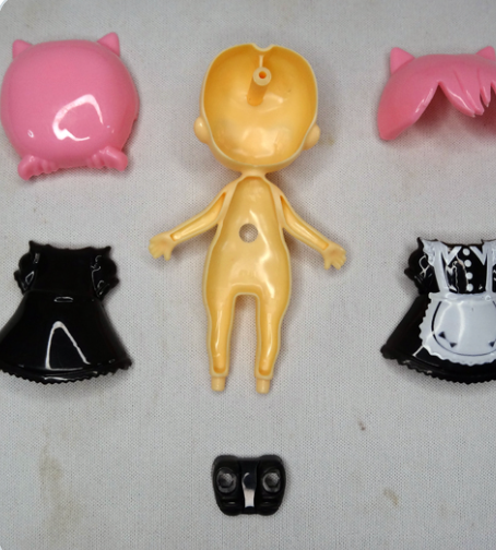 No Name Japanese Kawaii Anime Style Plastic Doll Changing Doll Kids Toy 8cm 3.5inch Various colors (Authentic, Original, Genuine, Licensed, official)