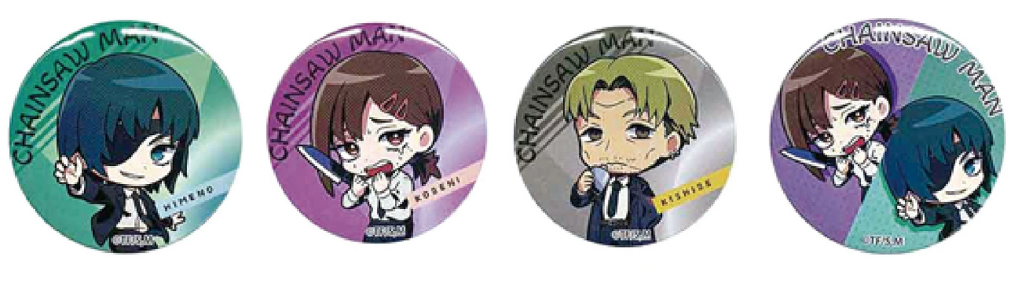 Anime Chainsaw Man Can Badge Blind Bag pin Badge Accessories 6cm 2.5inch Various colors (Authentic, Original, Genuine, Licensed, official)