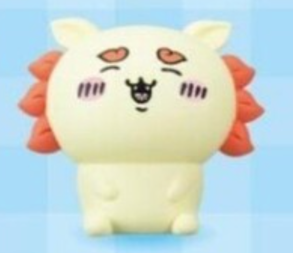 Anime Chiikawa Shisa Smile In the Bag Mini Figure 3cm 1.5inch Light Yellow and Orange(Authentic, Original, Genuine, Licensed, official)