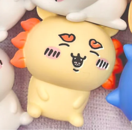 Anime Chiikawa Shisa Smile In the Bag Mini Figure 3cm 1.5inch Light Yellow and Orange(Authentic, Original, Genuine, Licensed, official)