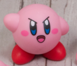 Anime Kirby Battle mode Nintendo In the Bag Mini Figure 3cm 1.5inch Pink, Red (Authentic, Original, Genuine, Licensed, official)
