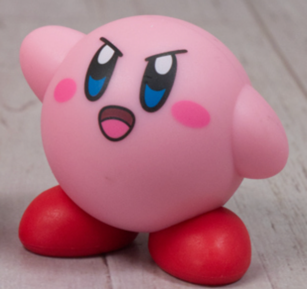 Anime Kirby Battle mode Nintendo In the Bag Mini Figure 3cm 1.5inch Pink, Red (Authentic, Original, Genuine, Licensed, official)