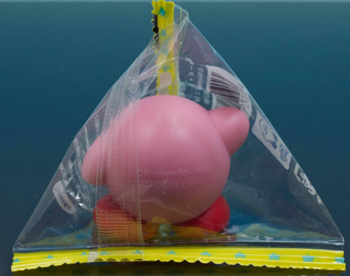 Anime Kirby Smile Nintendo In the Bag Mini Figure 3cm 1.5inch Pink, Red (Authentic, Original, Genuine, Licensed, official)