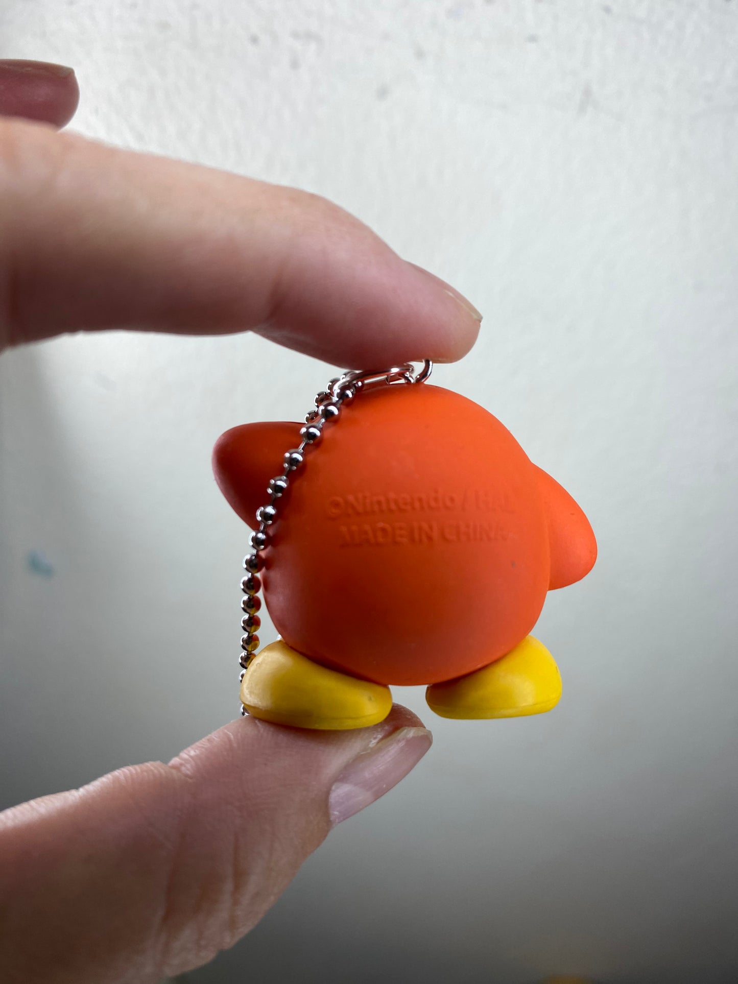 Anime Kirby Waddle Dee Nintendo Figure Keychain 4cm 1.5inch Orange and cream (Authentic, Original, Genuine, Licensed, official)