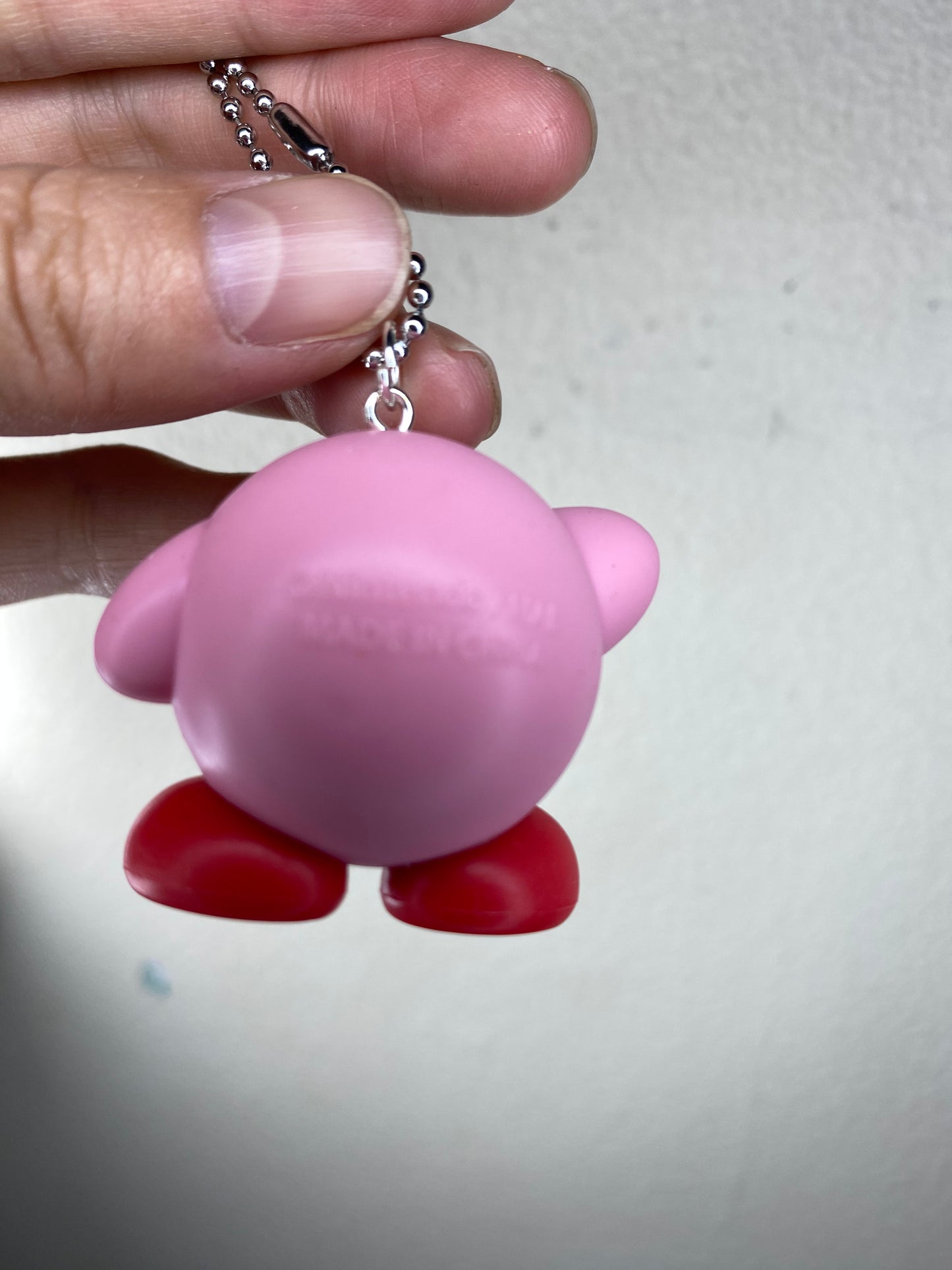 Anime Kirby Smile Nintendo Figure Keychain Open bag 4cm 1.5inch Pink and Red(Authentic, Original, Genuine, Licensed, official)