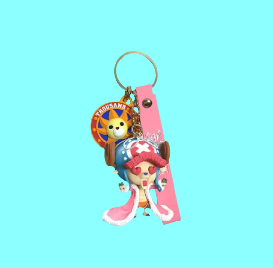 Anime One Piece Chopper Figure Keychain loving eyes(Authentic, Original, Genuine, Licensed, official)