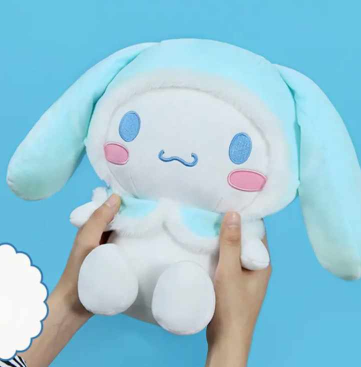 Sanrio Cinnamoroll Hoodie Figure Large Plush Baby blue(Authentic, Original, Genuine, Licensed, official)