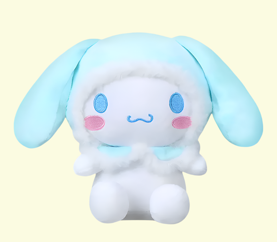 Sanrio Cinnamoroll Hoodie Figure Large Plush Baby blue(Authentic, Original, Genuine, Licensed, official)