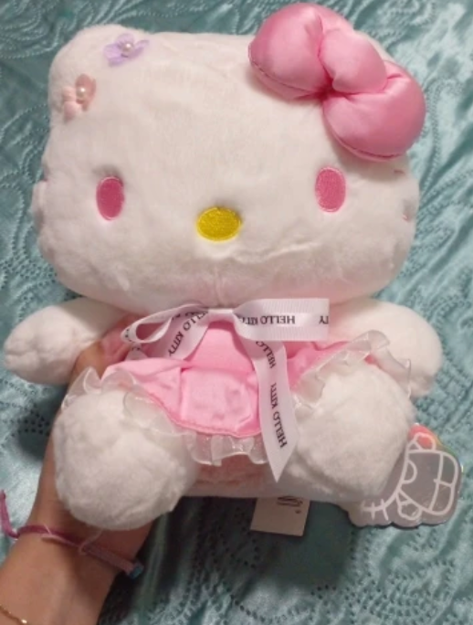 Hello Kitty Flower dress Figure Medium Plush 25cm 10inch Pink