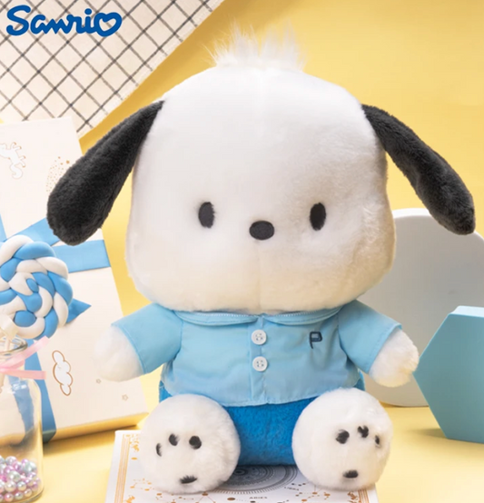 Sanrio Pochacco Original Pattern Large Plush 30cm 12inch Blue(Authentic, Original, Genuine, Licensed, official)