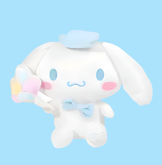 Sanrio Cinnamoroll Ballon Figure Medium Plush 25cm 10inch White and Sky Blue(Authentic, Original, Genuine, Licensed, official)