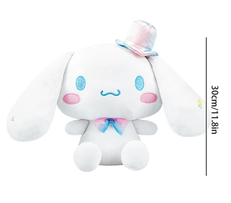 Sanrio Cinnamoroll Pink marble Hat Figure 30cm Large Plush Clean White(Authentic, Original, Genuine, Licensed, official)