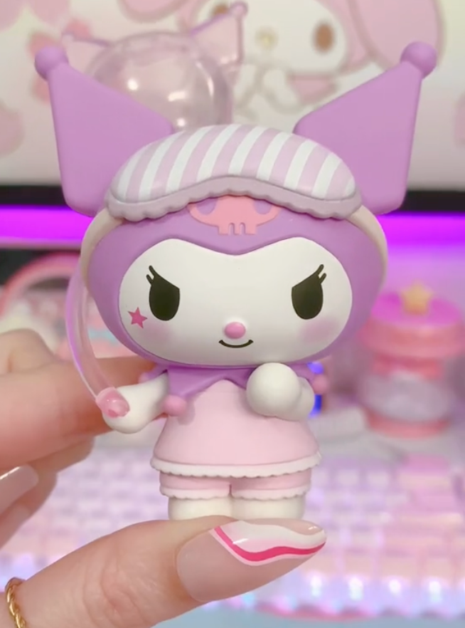 Sanrio Kuromi My melody Figure Pajama Sweetheart Blind Box Sleepy Pink 1box(Authentic, Original, Genuine, Licensed, official)