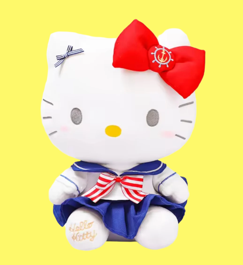 Sanrio Hello Kitty Sailor dress Small Plush 22cm 9inch Blue and Red (Authentic, Original, Genuine, Licensed, official)