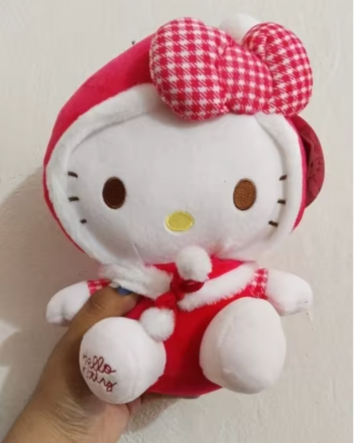 Sanrio Hello Kitty Santa Small Plush 22cm 9inch Red (Authentic, Original, Genuine, Licensed, official)