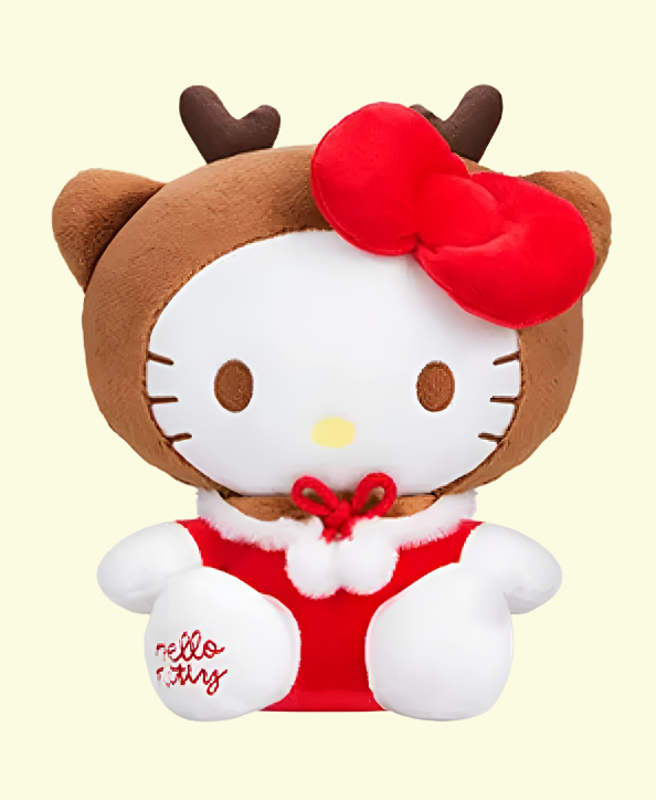 Sanrio Hello Kitty Deer Small Plush 22cm 9inch Red (Authentic, Original, Genuine, Licensed, official)